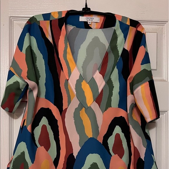 Fabulous Crosby by Mollie Burch tunic top wi to stunning colors. - Picture 1 of 5